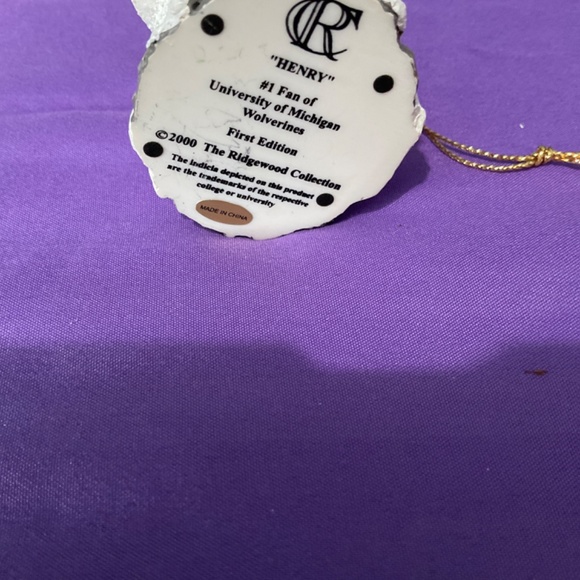 #1 Fan University of Michigan Wolverines Christmas ornament First edition. H263 - Picture 2 of 5